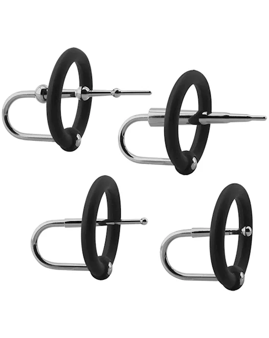 Kink - Silicone and Stainless Steel Ring and Plug Set
