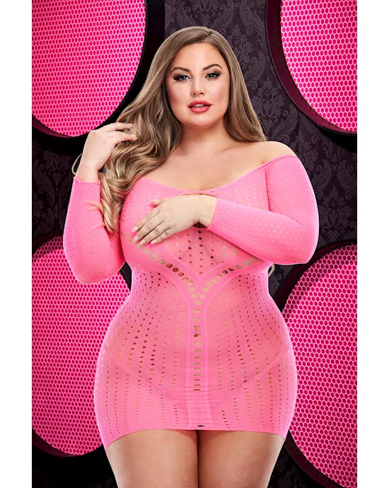 Jacquard Mini Dress 