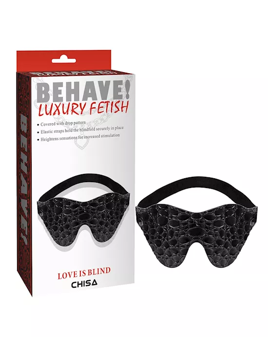 Love Is Blind Drop Pattern Blindfold
