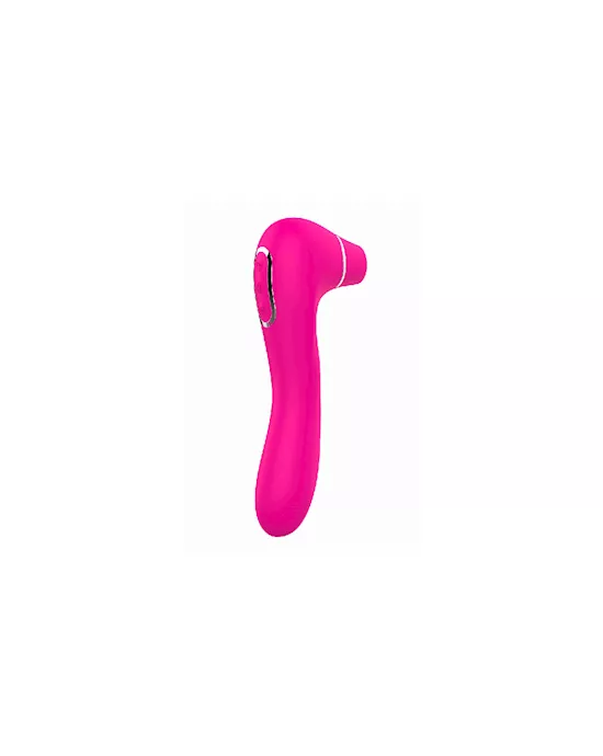 Double Ended Vibrating Dildo And Clitoral Sucker