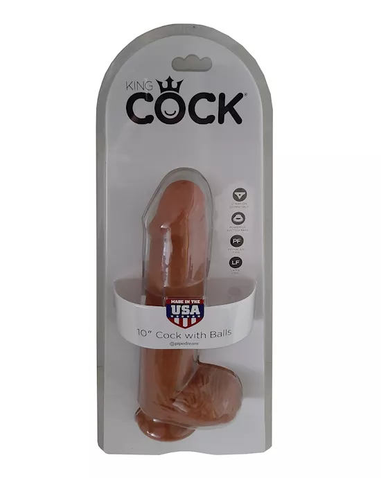 10 Inch King Cock with Balls