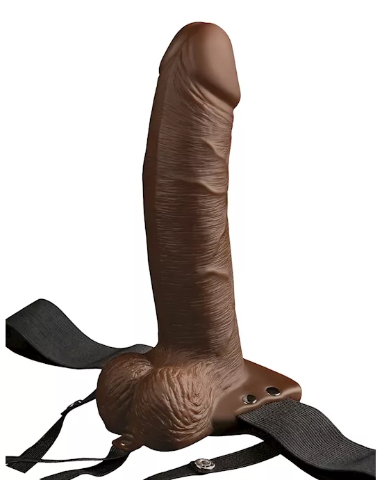 Fetish Fantasy 8 Inch Hollow Rechargeable Strap-On Remote 