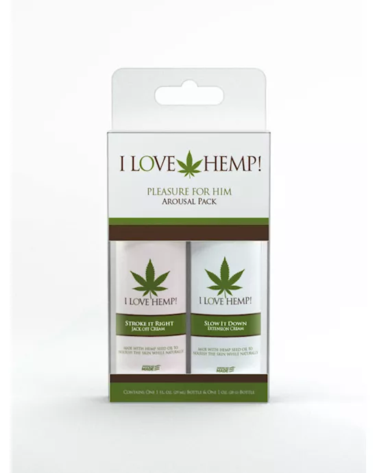 I Love Hemp Pleasure For Him Arousal Pack