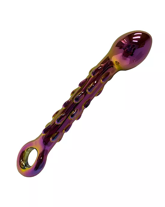 Iridescent Glass Plug Massager 