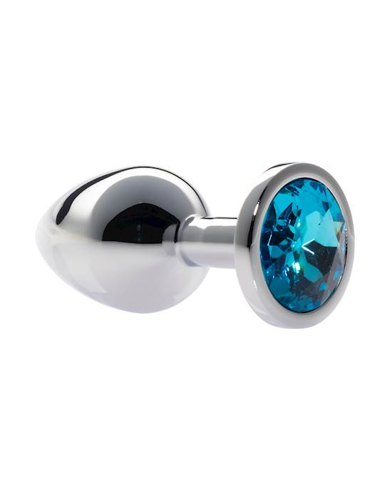 Kink Range Alloy Gem Butt Plug - 3.2 Inch