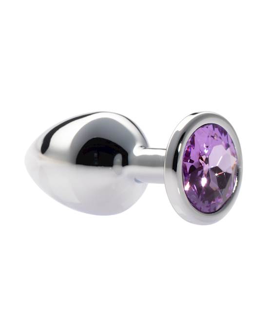 Kink Range Alloy Gem Butt Plug - 3.2 Inch