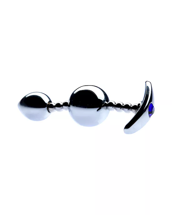 Kink Range Dual Bulb Metal Butt Plug - 4.7 Inch
