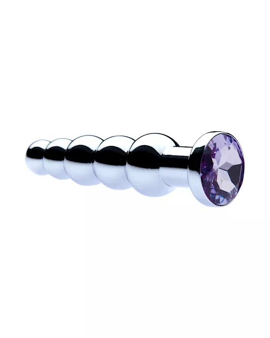 KinKi Beaded Gem Butt Plug - 5.5 Inch