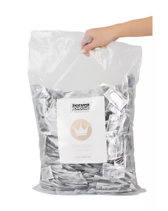 Secura Transparent Condoms - Bulk 1000pc