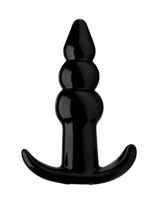 Bubbling Ribbed Anal Plug - 4.3 Inch