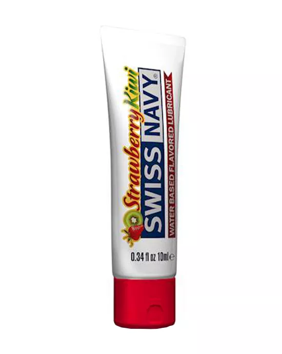 Swiss Navy Strawberry Kiwi Flavoured Lubricant - 10ml