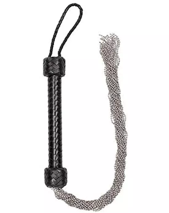 Silver Ball Chain Flogger
