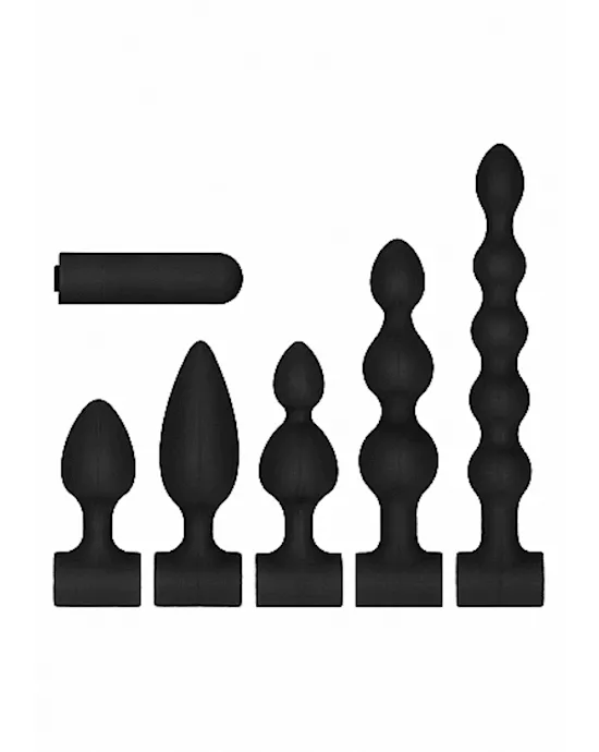 Silicone USB-Rechargeable Anal Set
