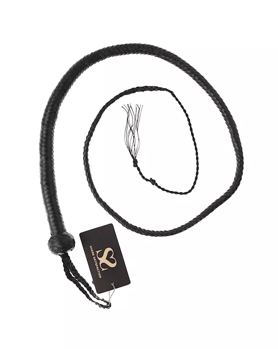 Bound X Leather Tassel Tip Bullwhip
