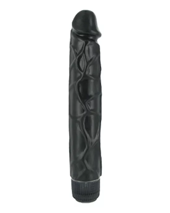 The Tower 9.5 Inch Vibrating Dildo Black