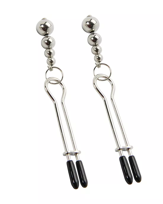KinKi Silver Ball Nipple Clamps