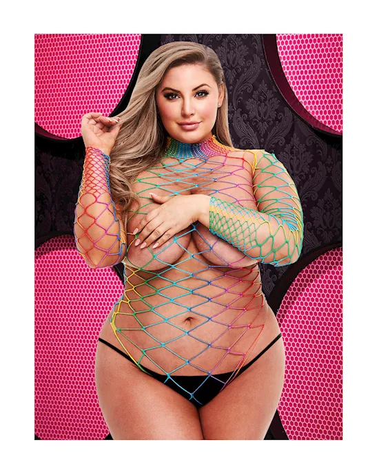 Rainbow Net Teddy
