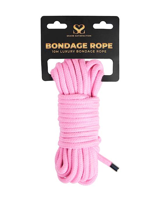 Share Satisfaction Luxury Bondage Rope - 10m