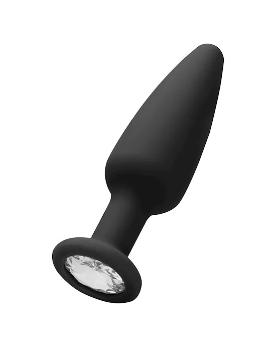 Cone-Shaped Diamond Butt Plug - 4 Inch