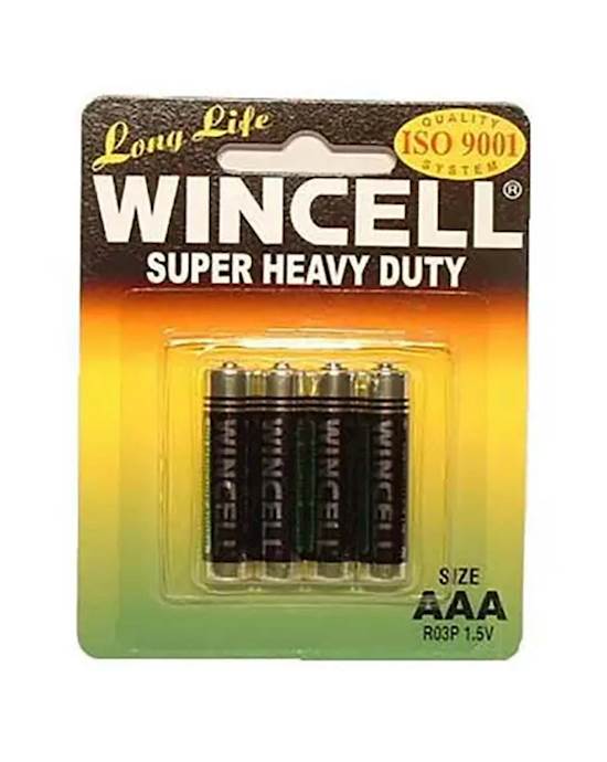 Wincell Super Heavy Duty Aaa 4 Pack