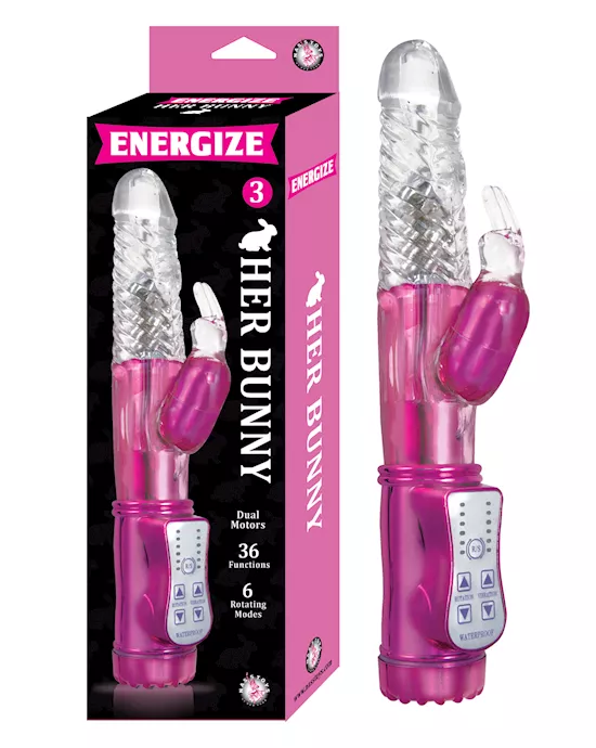 ENERGIZE HER BUNNY Vibrator 3 - 9 Inch