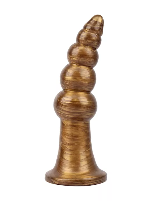 Beaded Metallic Butt Plug