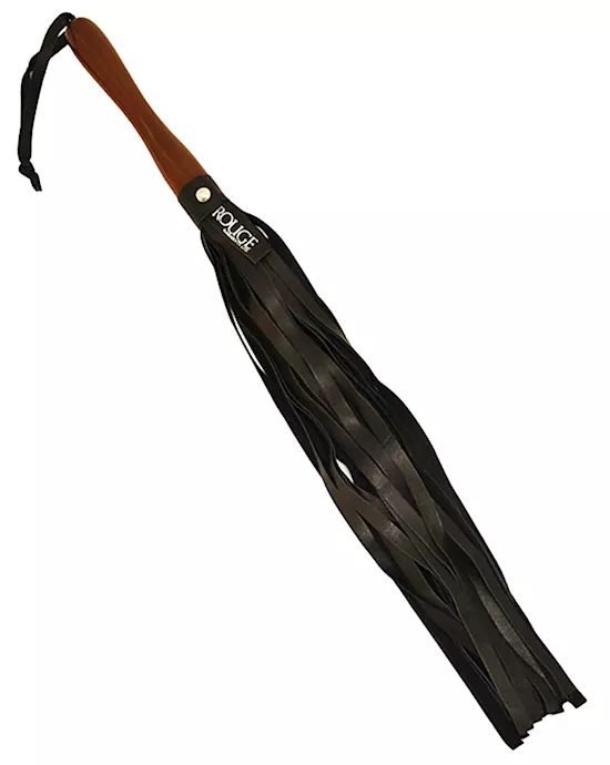 Rouge Wooden Handle Leather Flogger