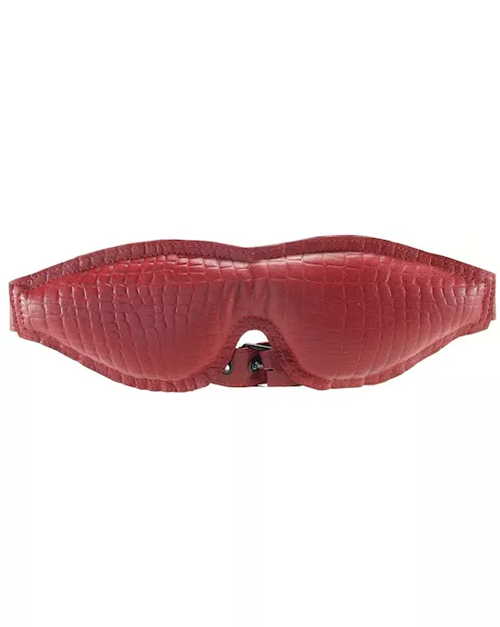 Rouge Padded Leather Blindfold