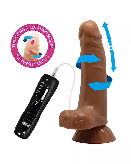 Glide N' Slide Thrusting Dildo