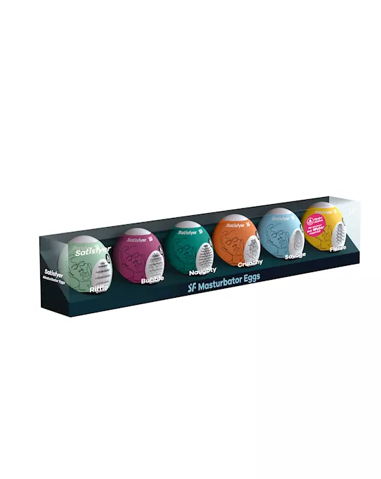 Satisfyer Masturbator Eggs - Set of 6