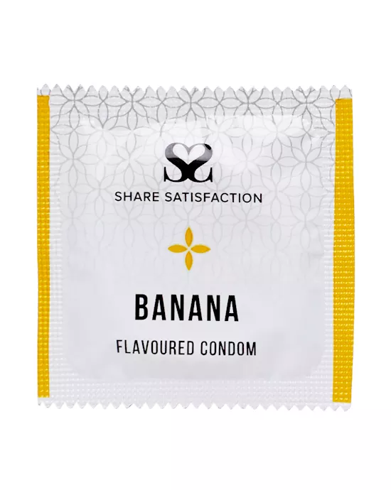 Share Satisfaction Banana Flavoured Condom - Single