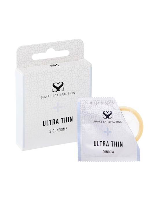 Share Satisfaction Ultra Thin Condom - 3 Pack