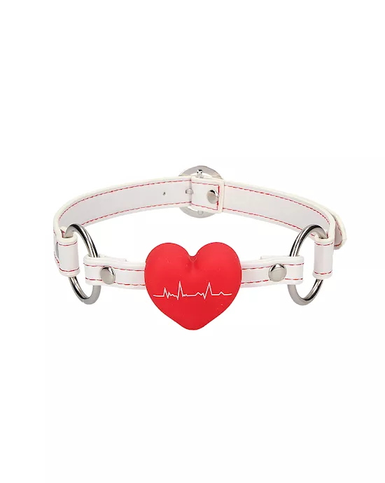Silicone Heart Gag - Nurse Theme