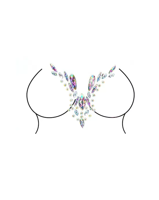 Dazzling Deep-V Cleavage Bling Sticker