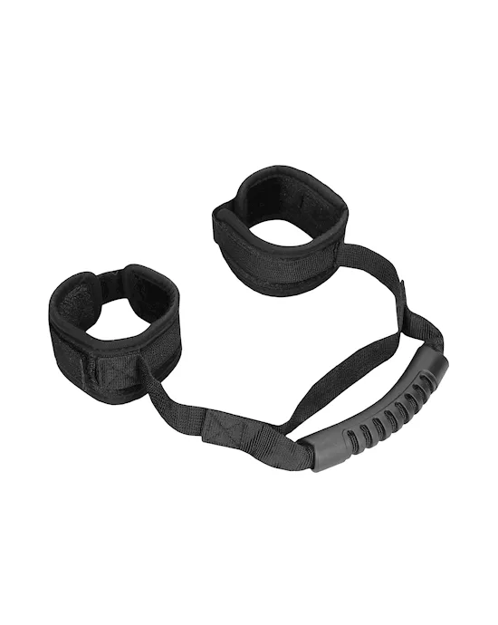 V and V Adjustable Handcuffs with Handle