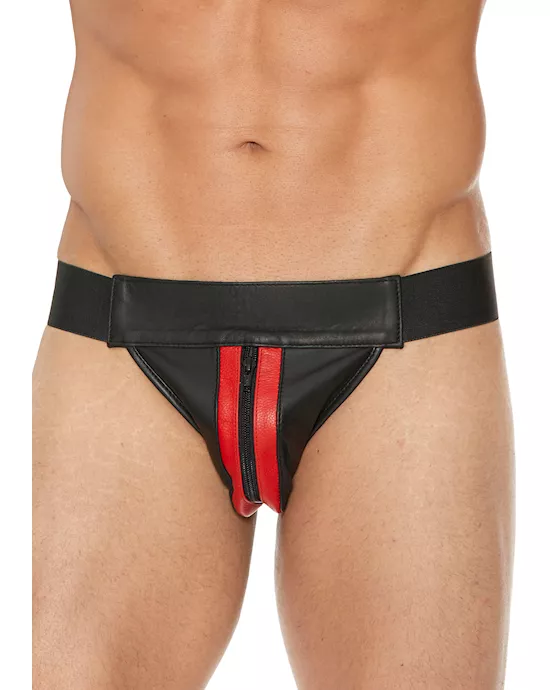 Plain Front Jock with Zip