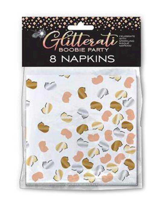 Glitterati Boobie Party Napkins