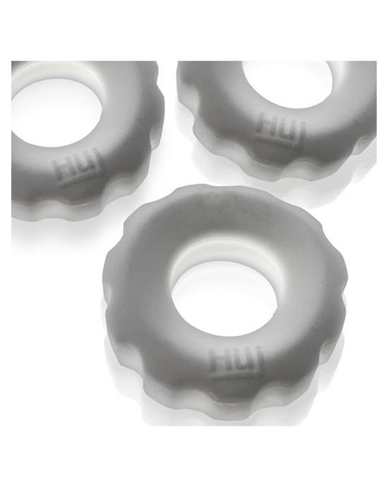 Super Huj 3-pack Cockrings White Ice