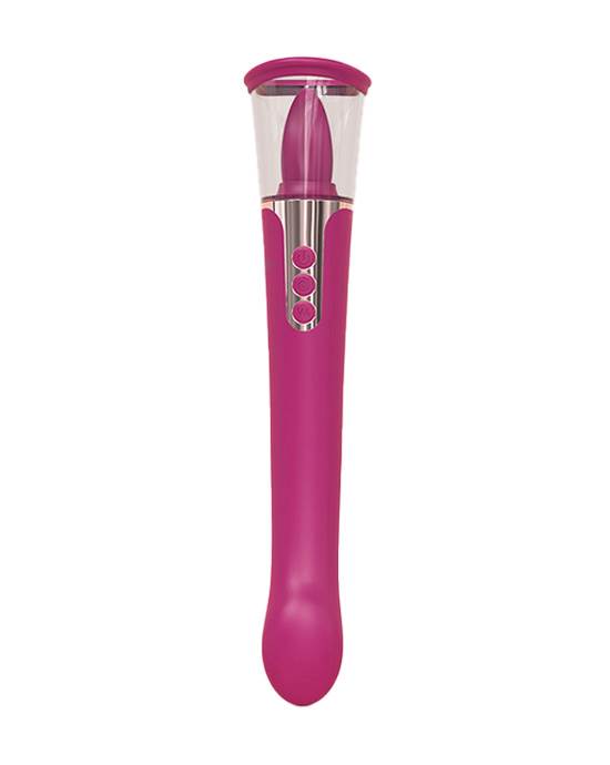 Triple Threat Pussy Pump and Licking Vibrator