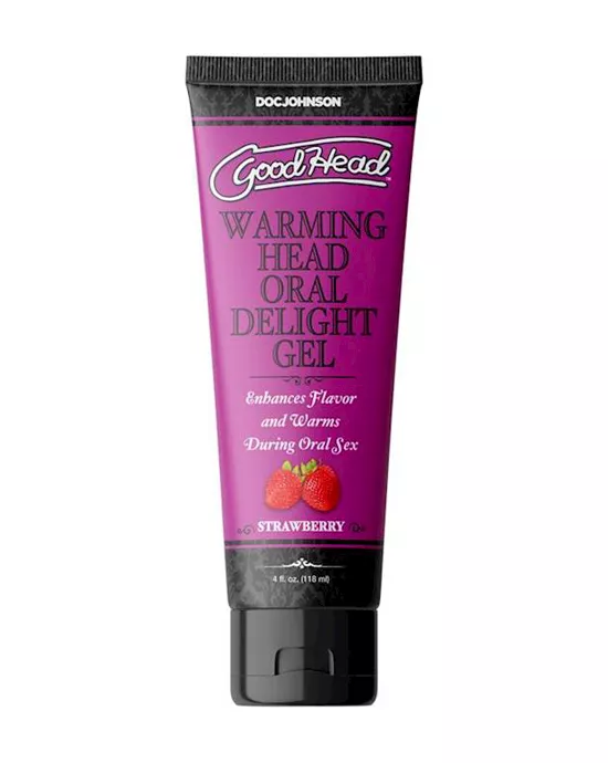 GoodHead Warming Head Oral Delight Gel Strawberry 4 fl. oz