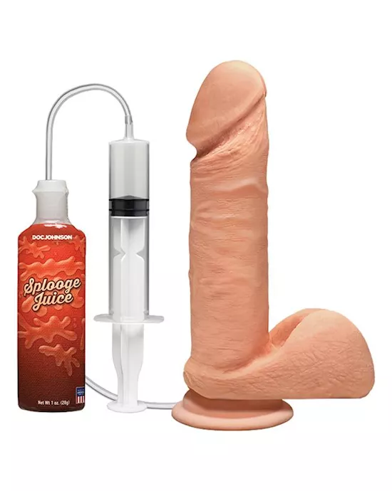 The D Perfect D Squirting 7 Inch With Balls Ultraskyn Vanilla