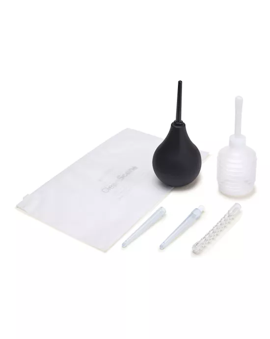 CleanScene  225ml 4pc Anal Douche Set with Flexible Tip Head