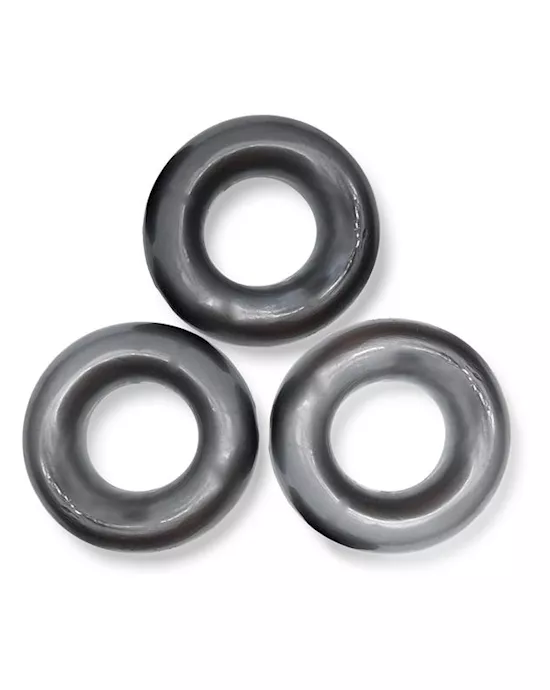 FAT WILLY 3-pack jumbo cockrings STEEL