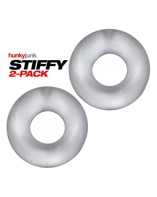 STIFFY 2-pack bulge cockrings CLEAR ICE
