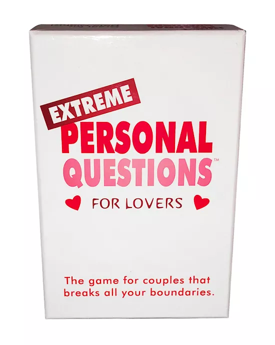 Extreme Personal Questions For Lovers Card Game