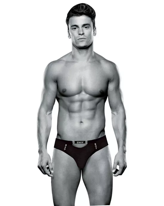 Envy Bad Boy Thong - Black - S/M BX