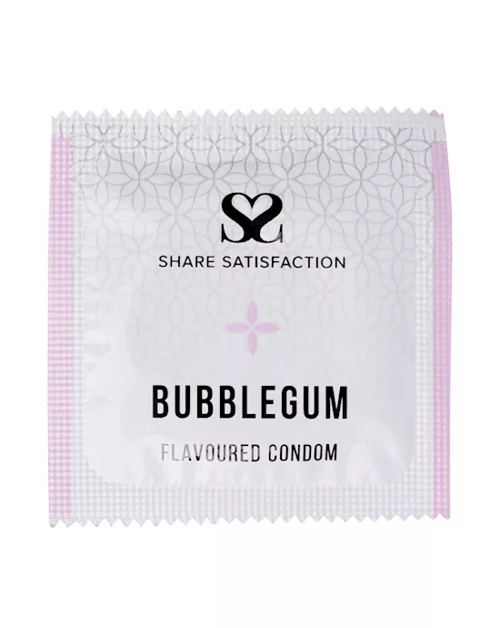 Share Satisfaction Bubblegum Flavoured Condoms - 50 pack