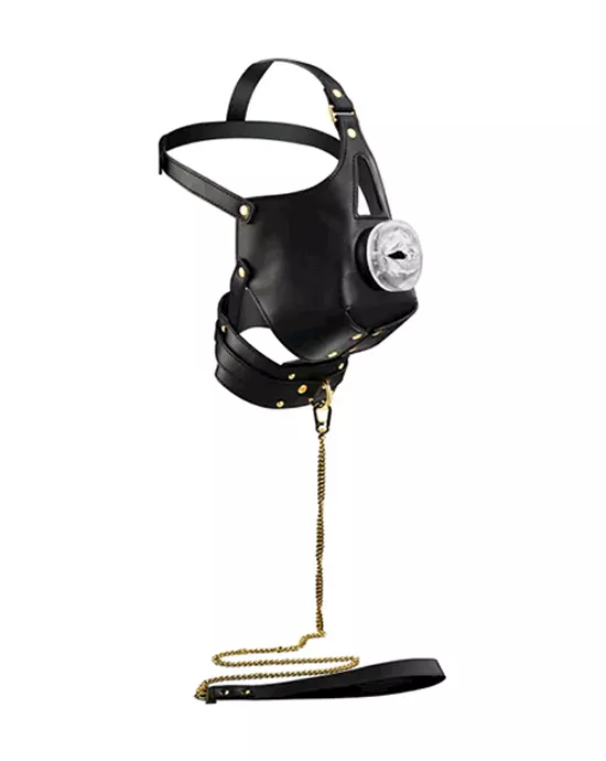 SEVANDA Blowjob Head Muzzle with Leash