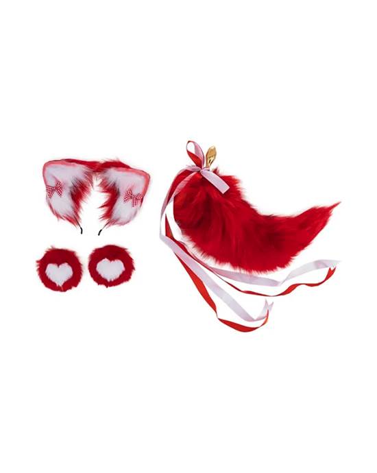 SEVANDA Red Vixen Set with PearShaped Plug