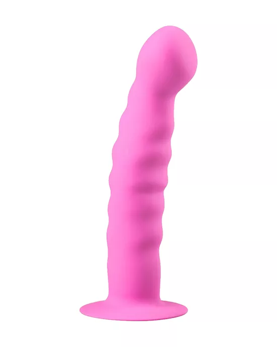 EasyToys Ribbed Dong Suction Cup Dildo